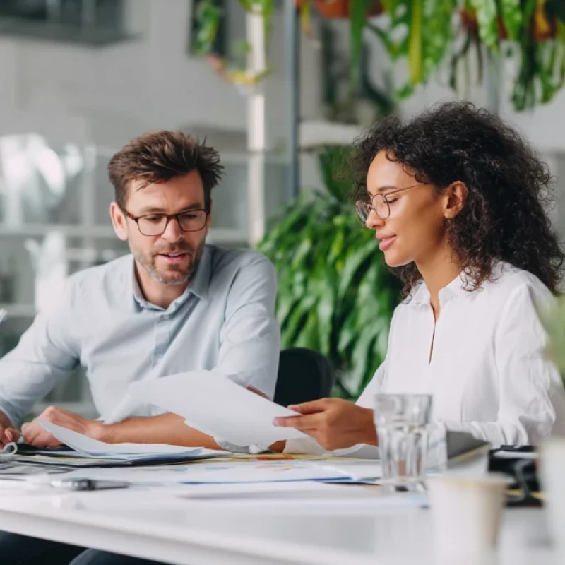 Équipe en discussion devant des outils de dashboard